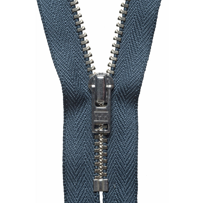 Metal Trouser Zip - 15cm/5.90in - Charcoal