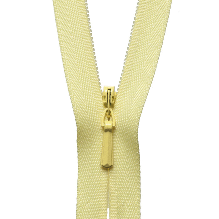 Concealed Zip - 56cm - Lemon
