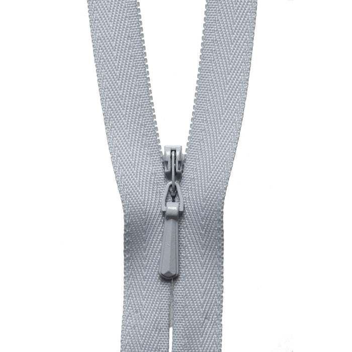 Concealed Zip - 56cm - Silver
