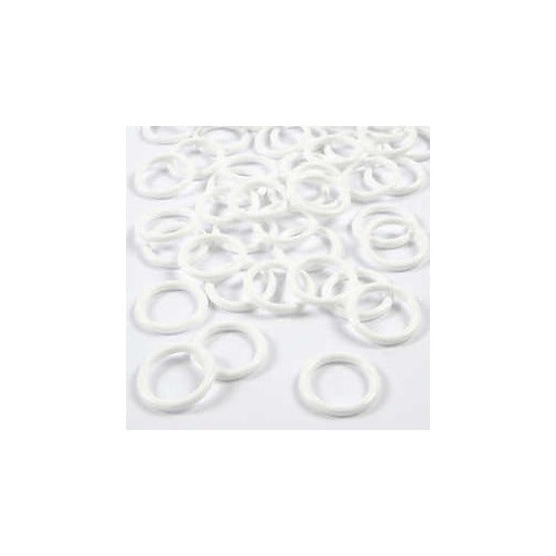 Plastic Ring - 19 mm - White - Pack Of 50