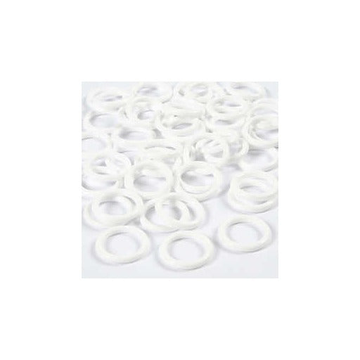 Plastic Ring - 15 mm - White - Pack Of 50