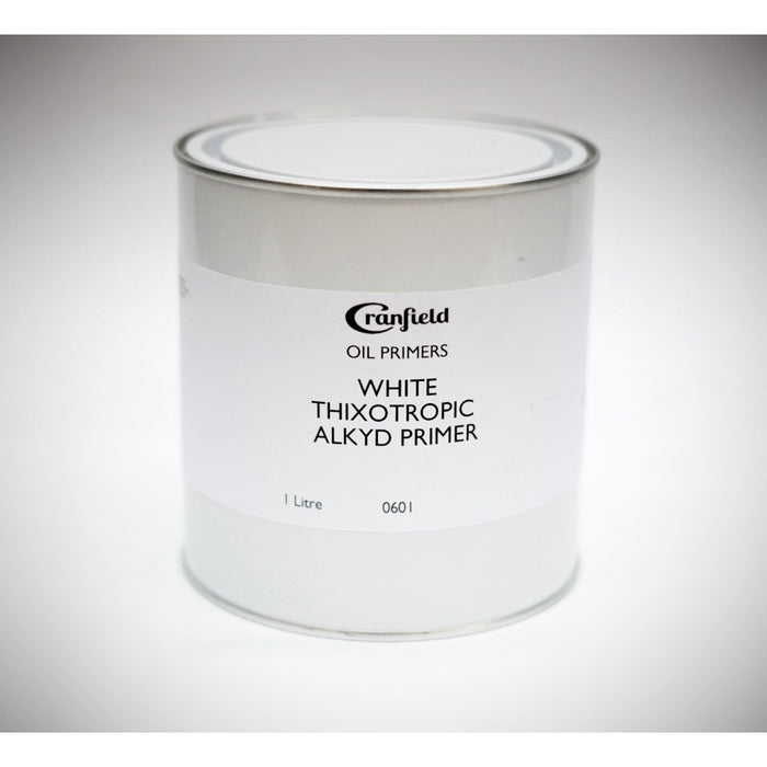 Cranfield White Thixotropic Alkyd Oil Primer 1 Litre Tin