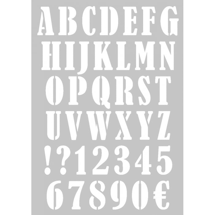 Artemio Alphabet Stencil - A3