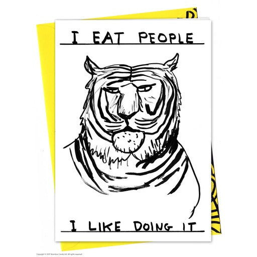David Shrigley - I Eat People - Card