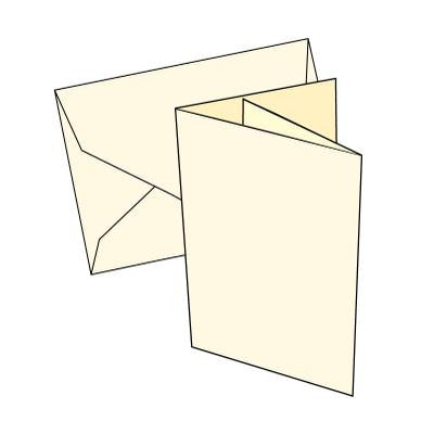 Cards Double Fold A6 - 10 Pk No aperture