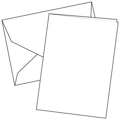Cards Single Fold A5 White 10 Pk