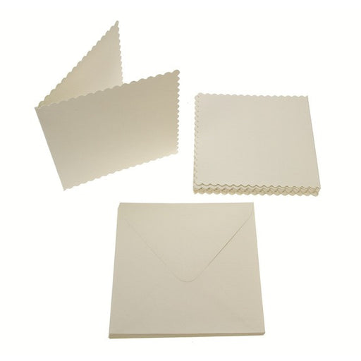 Crafter's Companion 7" X 7" Ivory Pack Of 50-Includes Card Blanks & 25
