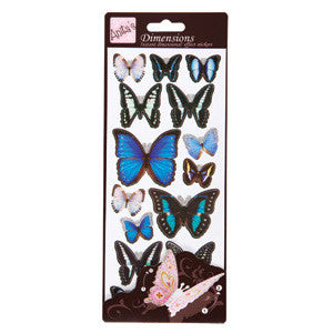 Dimensions Sticker Butterflies Blue