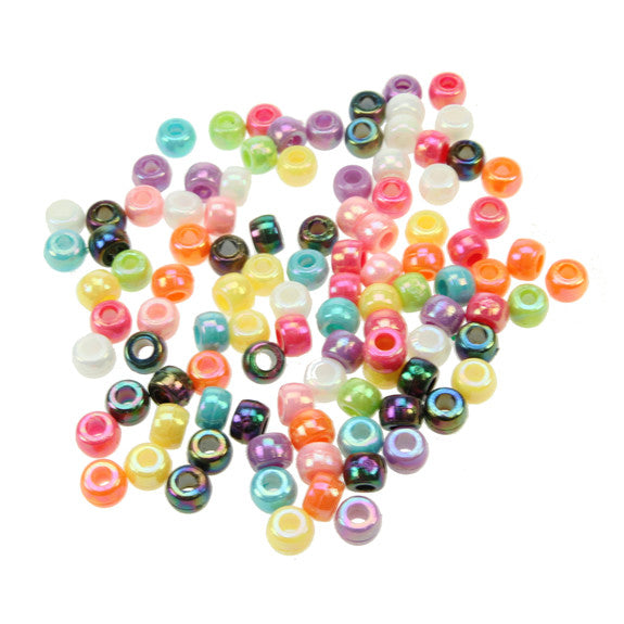 Barrel Of Pony Beads Assorted Colours 250g