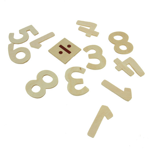 Wooden Numbers - 35pk