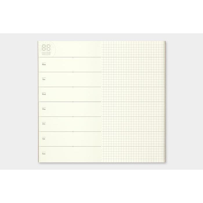 Midori TRAVELERS Notebook // Refill 019: Free Diary Weekly + Notes