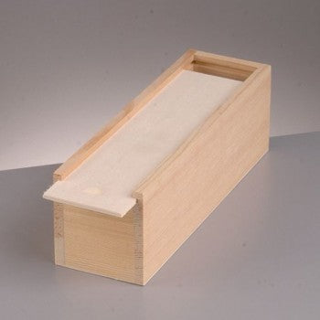 Wooden Box with sliding lid 20x5x4.5cm