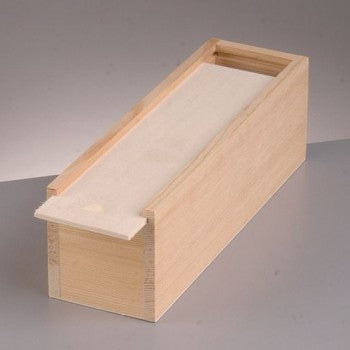 Wooden Box with Sliding Lid 23x7x6cm