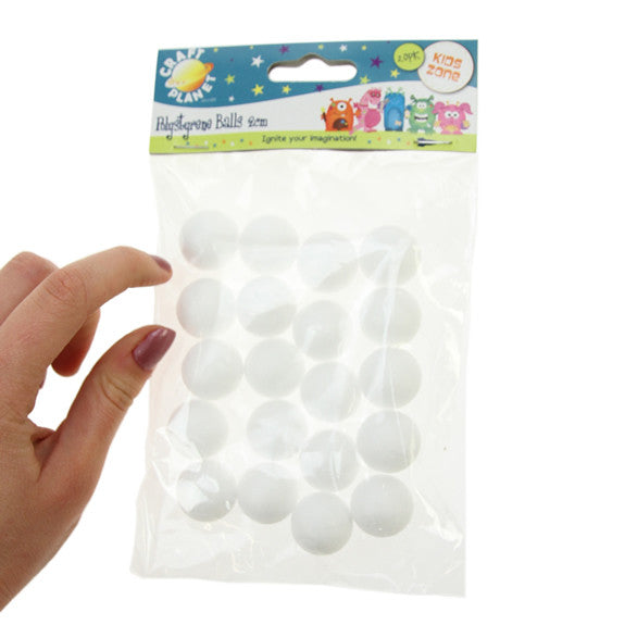 Polystyrene Balls 2cm - 20 pack