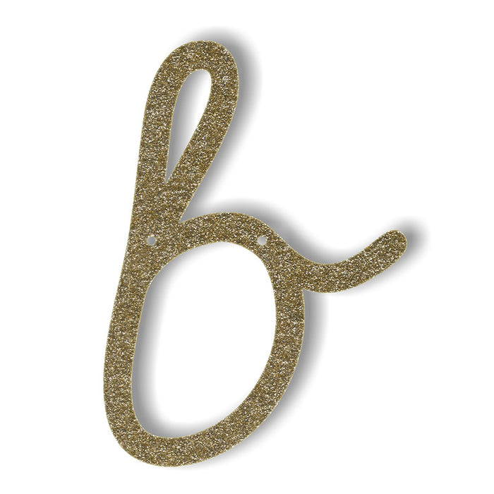 Gold Glitter Letters Numbers and Symbols - Meri Meri