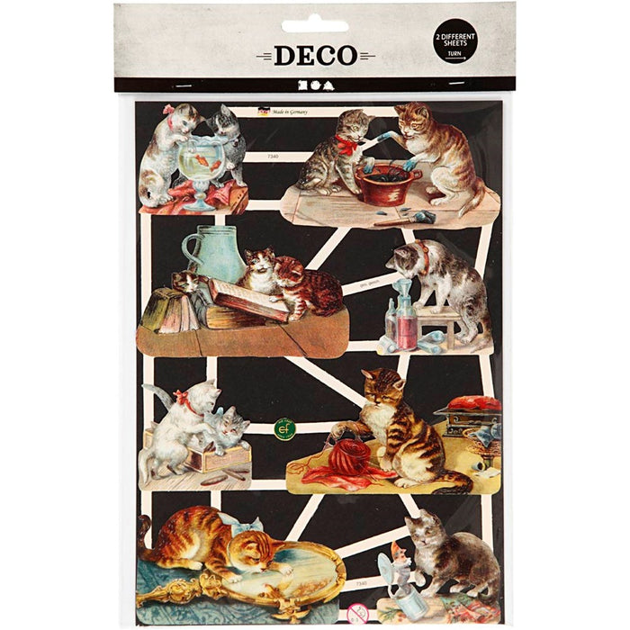 Vintage Die-Cuts: Cats