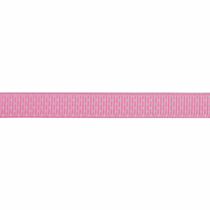 Grosgrain - 5m x 10mm - Spotty Pink