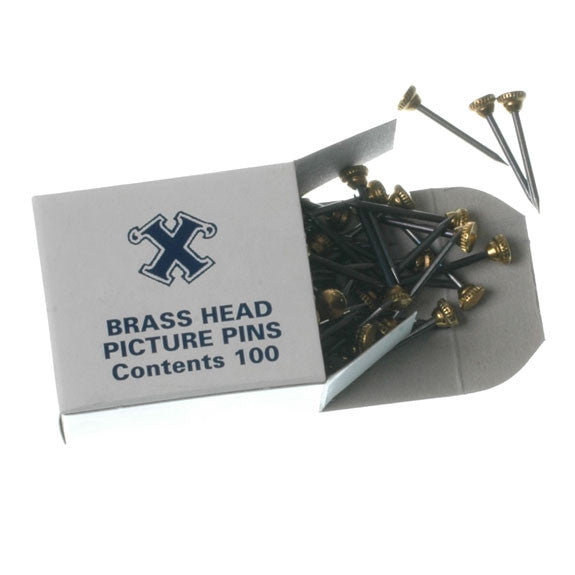 X Brass Head Pins 100s