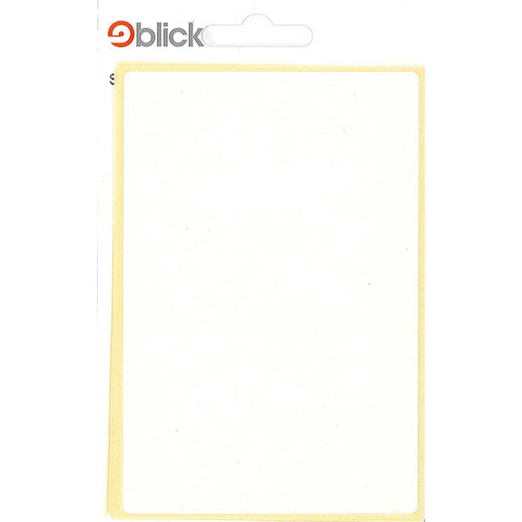 Blick Rect - 80x120mm White - Labels - 7pk