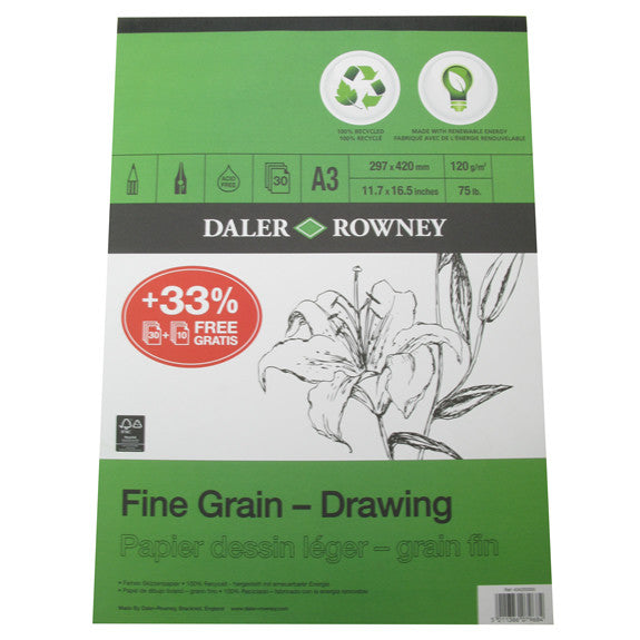 Daler Eco Pad Fine Grain Drawing Pad 120g
