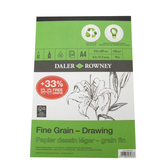 Daler Eco Pad Fine Grain Drawing Pad 120g