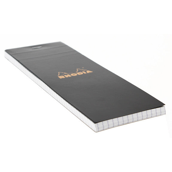 Rhodia Black Head Stapled Pad 7.4X21Cm Sq.5X5 82009C