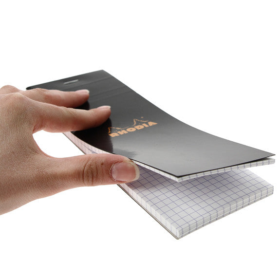Rhodia Black Head Stapled Pad 7.4X21Cm Sq.5X5 82009C