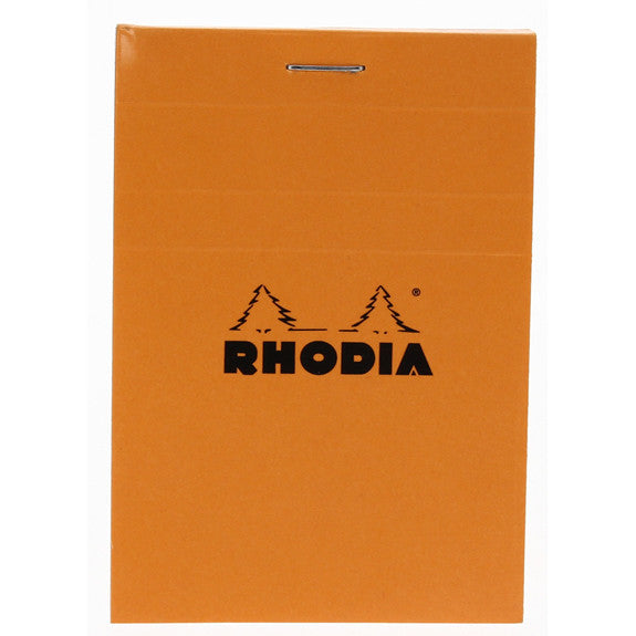 Rhodia Orange Head Stapled Pad 7.4X10.5Cm Sq.5X5  11200C