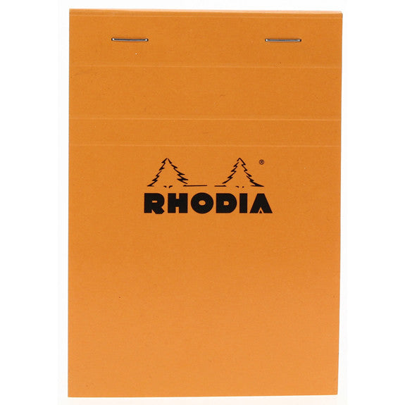 Rhodia Orange Head Stapled Pad 10.5X14.8Cm Sq.5X5 13200C