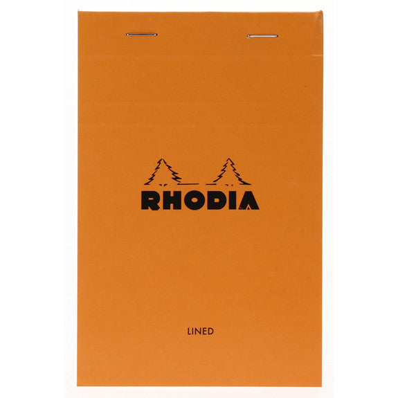 Rhodia Orange Head Stapled Pad 11X17Cm Lined 14600C
