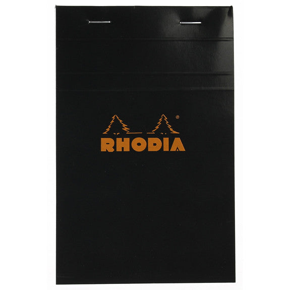 Rhodia Black Head Stapled Pad 11X17Cm Sq.5X5 142009C