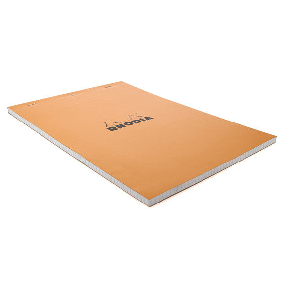 Rhodia Orange Head Stapled Pad 21X29.7Cm Sq.5X5 18200C