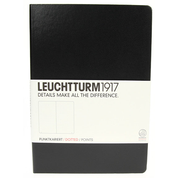 Leuchtturm 1917 Classic Black Hardcover Medium Notebook Dotted
