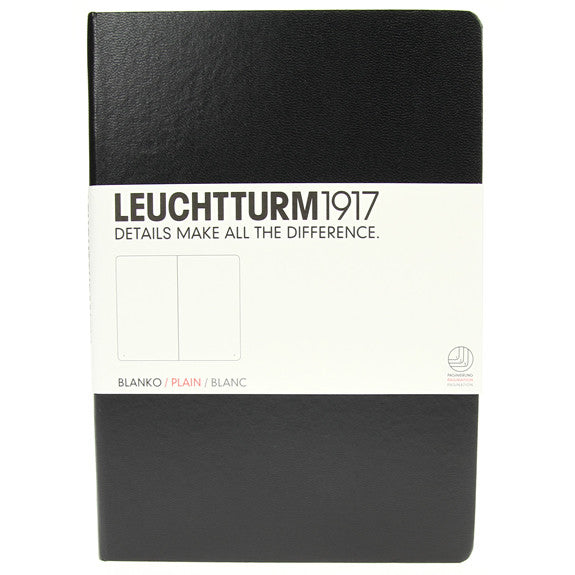 Leuchtturm 1917 Classic Black Hardcover Medium Notebook Plain