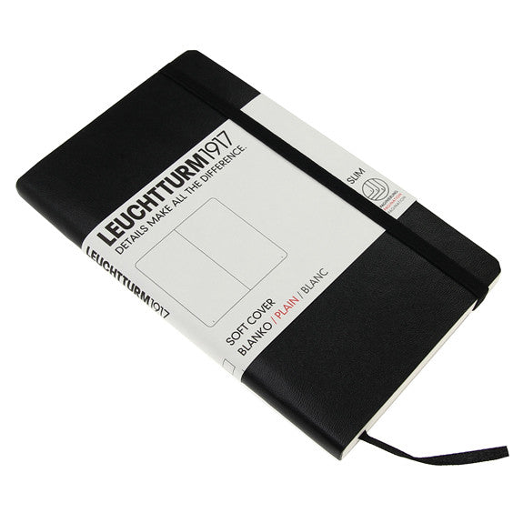 Leuchtturm 1917 Classic Black Softcover Pocket Notebook