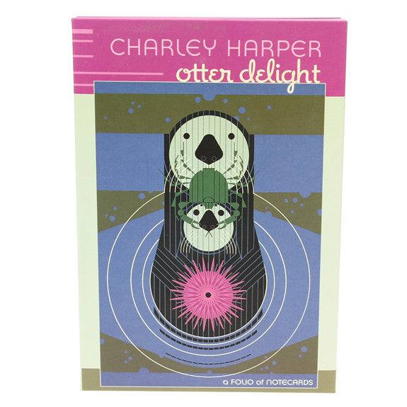 Charley Harper: Otter Delight Notecard Folio