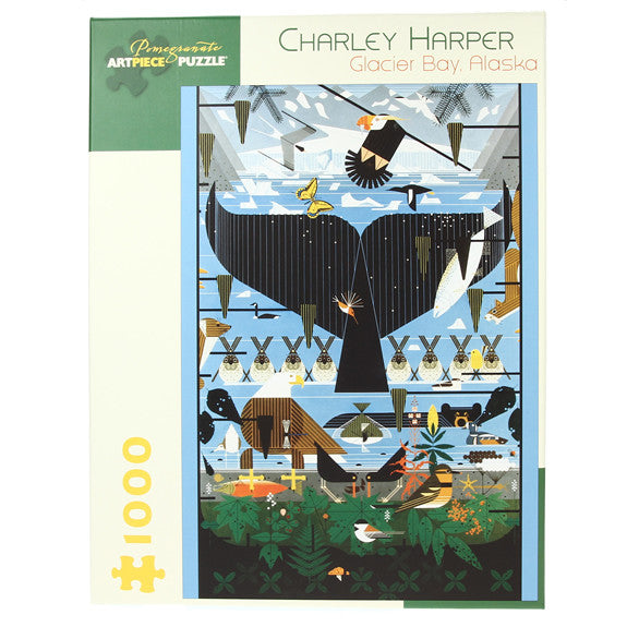 Charley Harper: Glacier Bay, Alaska 1000 Piece Jigsaw Puzzle