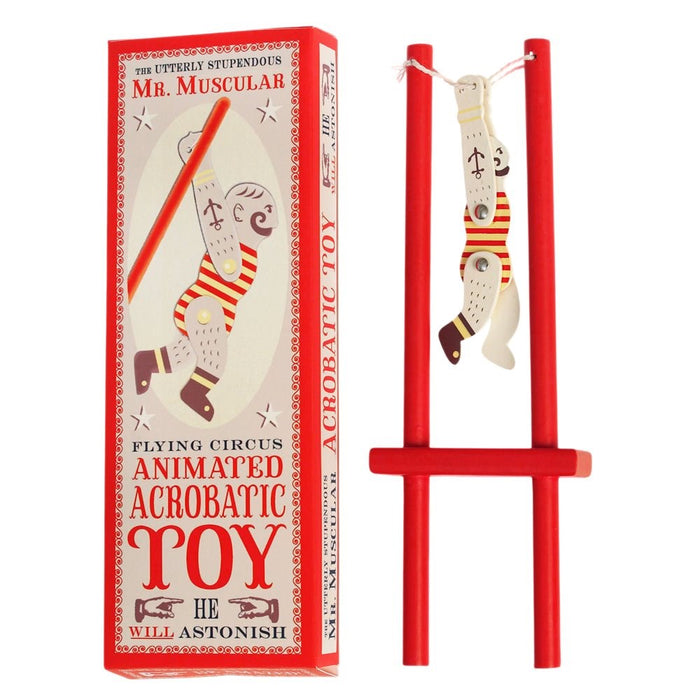 Mr Muscular Wooden Acrobatic Toy