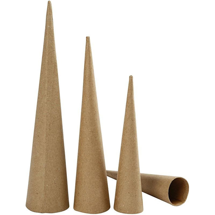 Tall Cones: 20 - 25 - 30 cm