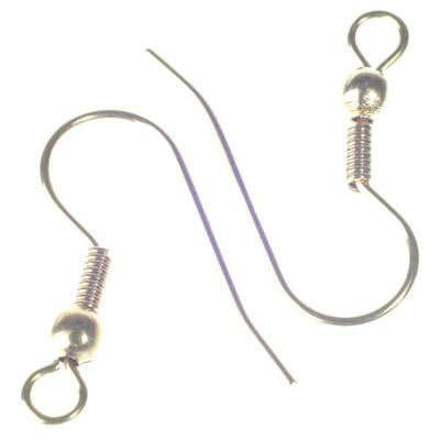 Ear Wires No90 Gilt - 12 Pairs