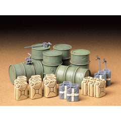 Tamiya Military German Fuel Drum Set