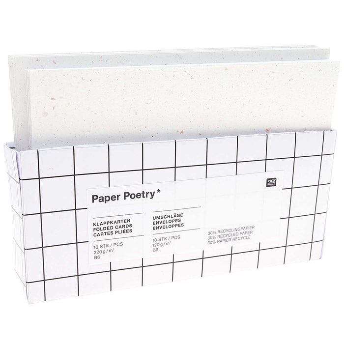 Rico Card Set B6, recycled paper - Off White