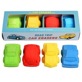 Road Trip Car Erasers (Set of 4)