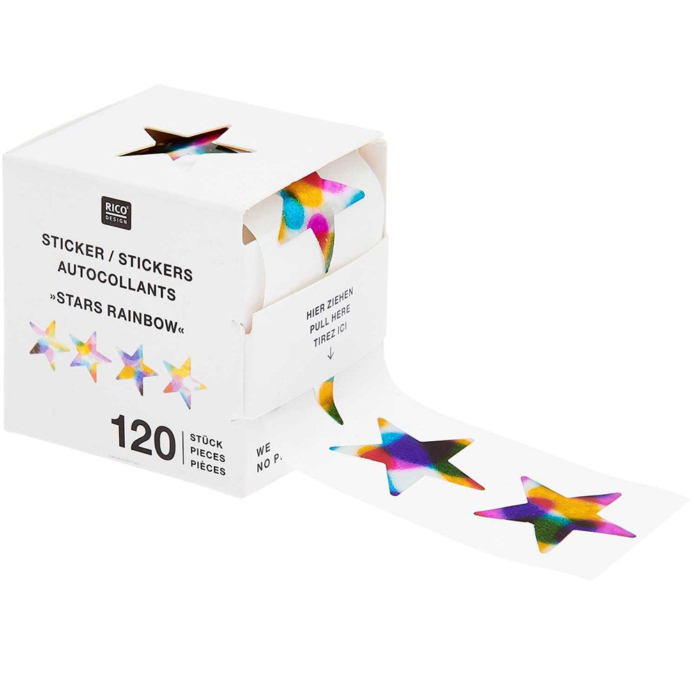 Rico Stickers stars, Rainbow FSC MIX — Fred Aldous