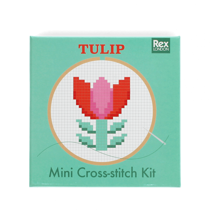 Mini cross-stitch kit - Tulip