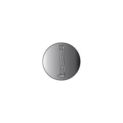 P10 Brooch 43mm Round Pack of 10.
