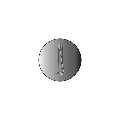 P11 Brooch 50mm Round. Pack of 10.