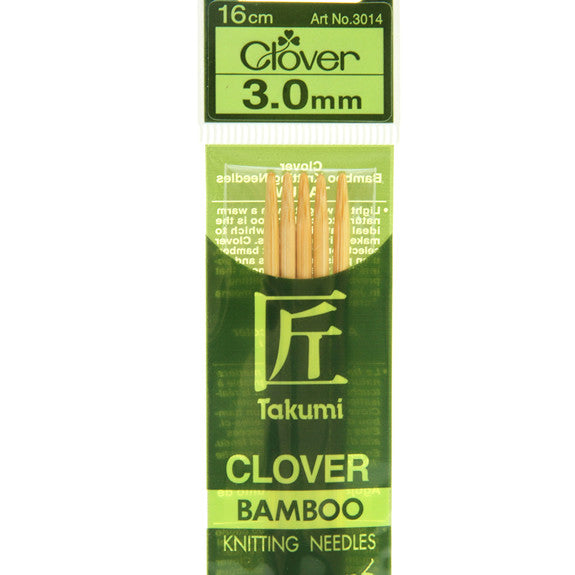 Clover Takumi Bamboo Knitting Needles - 3.0mm - 5pk