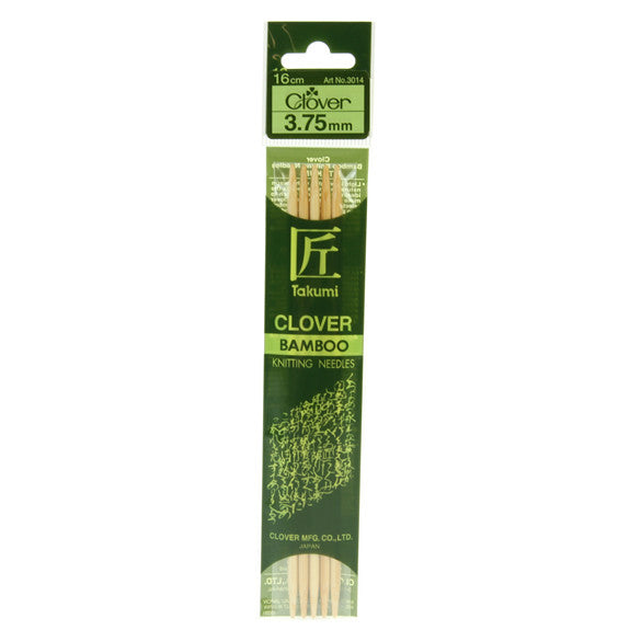 Clover Takumi Bamboo Knitting Needles - 3.75mm - 5pk