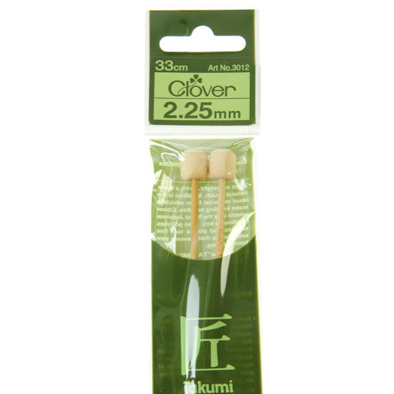 Clover Takumi Bamboo Knitting Needles - 2.25mm - 2pk